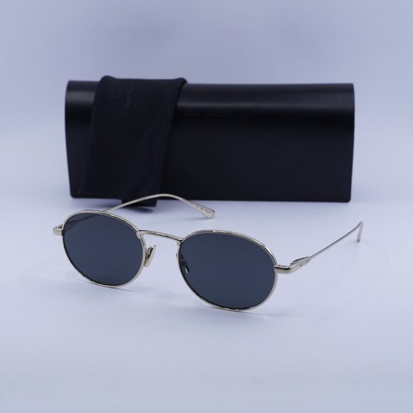 🕶️ New Saint Laurent SL799 003 Sunglasses - Shiny Gold Frame, Dark Grey Lenses - Picture 10 of 10